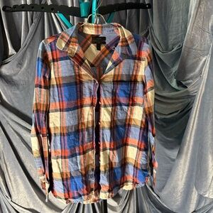 Jcrew Boys size 8 plaid button down
